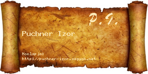 Puchner Izor névjegykártya